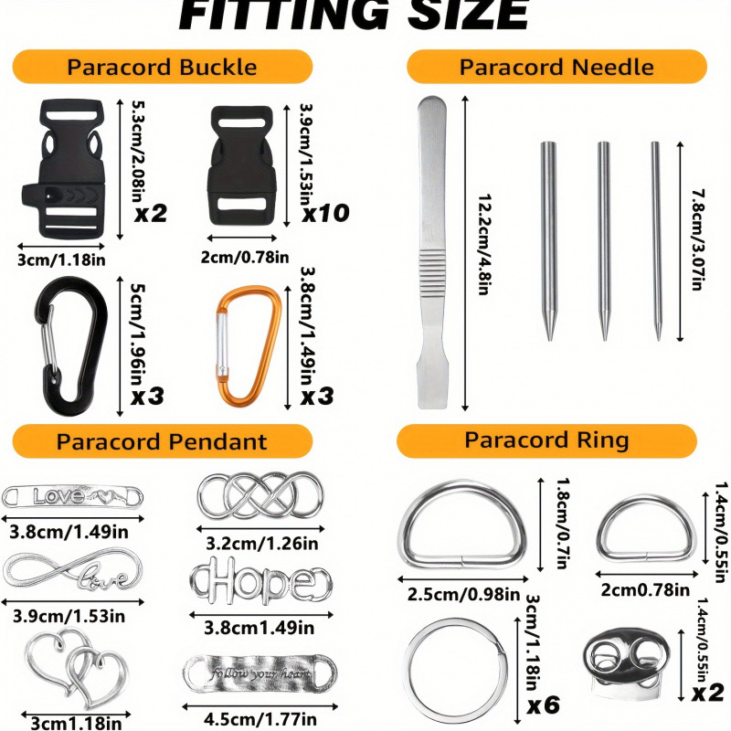 „Amazon“ karšto išpardavimo parakordo skėčio virvių gamybos rinkinys daugiafunkcis nailono virvių rinkinys, „pasidaryk pats“ virvių apyrankė