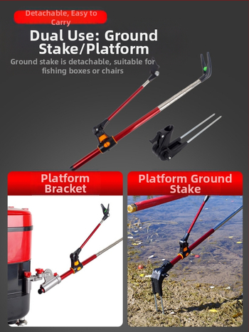 Maanduspistik roostevabast terasest õngeklamber kaheotstarbeline akuklamber kalastuskast kalastustooli ridvahoidik ridva käsivars ridva tugiraam hulgimüük