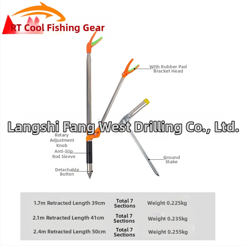 Maanduspistik roostevabast terasest õngeklamber kaheotstarbeline akuklamber kalastuskast kalastustooli ridvahoidik ridva käsivars ridva tugiraam hulgimüük