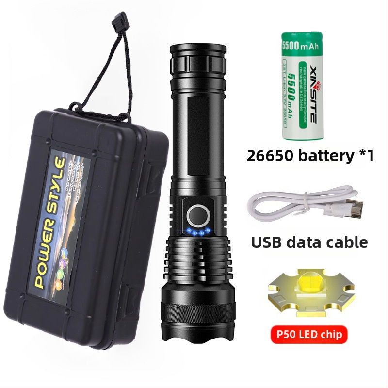 Piiriülene ülikerge pikamaa laetav taskulamp välistingimustes patrullimiseks mõeldud prožektor suum Aurora relv suur prožektorlaserrelv tugev