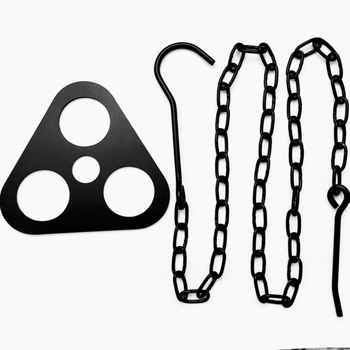 Välistingimustes lõkkeaseme rippuv pott piknikutulealus roostevabast terasest kaasaskantav kokkupandav statiiv