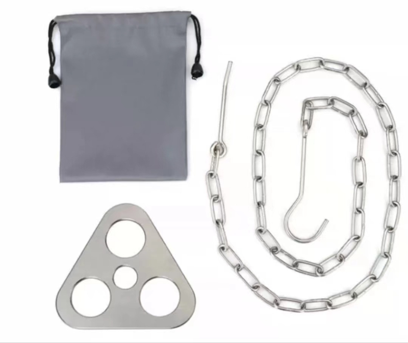 Välistingimustes lõkkeaseme rippuv pott piknikutulealus roostevabast terasest kaasaskantav kokkupandav statiiv