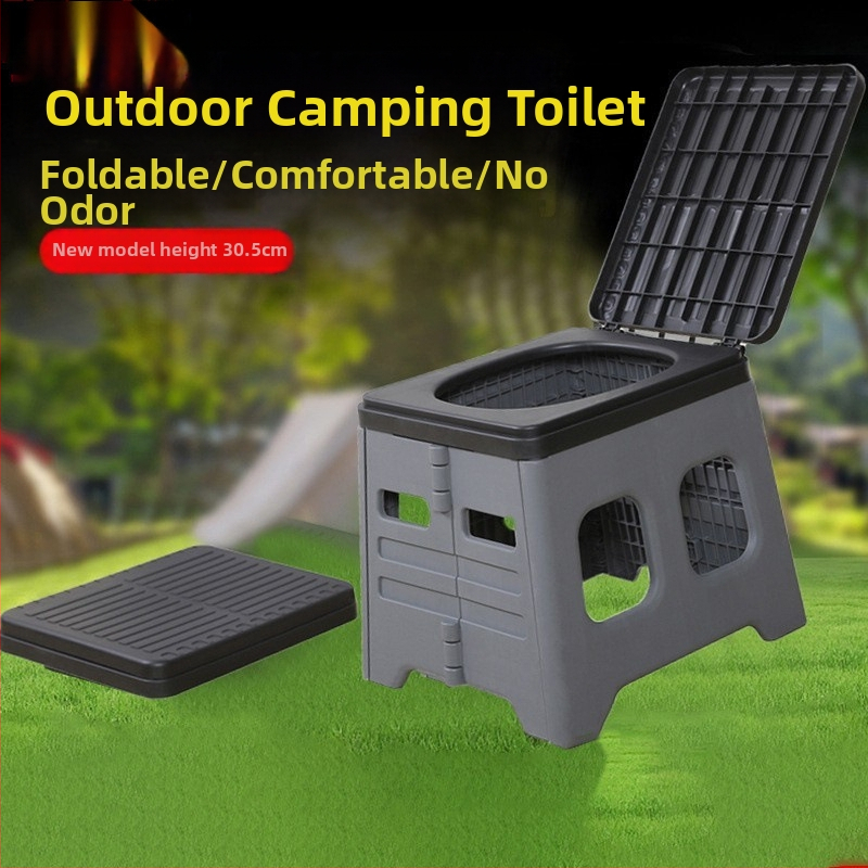 Autosse kokkupandav tualett Ajutine hädaolukorra tualett Välistingimustes kasutatav telk Artefakt Kaasaskantav Lihtne mobiilne istumine