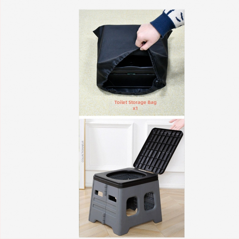 Autosse kokkupandav tualett Ajutine hädaolukorra tualett Välistingimustes kasutatav telk Artefakt Kaasaskantav Lihtne mobiilne istumine