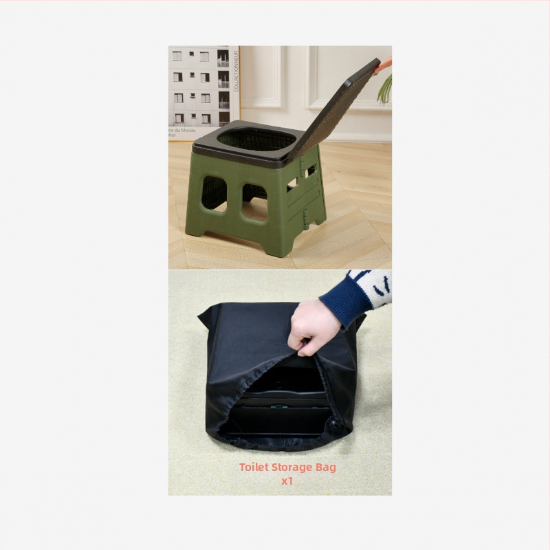 Autosse kokkupandav tualett Ajutine hädaolukorra tualett Välistingimustes kasutatav telk Artefakt Kaasaskantav Lihtne mobiilne istumine