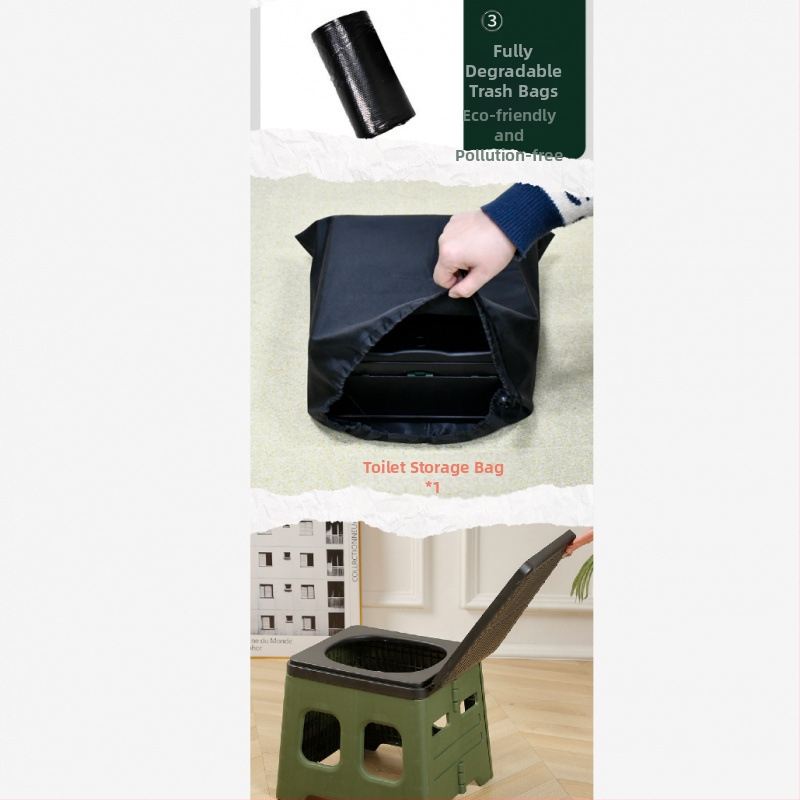 Autosse kokkupandav tualett Ajutine hädaolukorra tualett Välistingimustes kasutatav telk Artefakt Kaasaskantav Lihtne mobiilne istumine