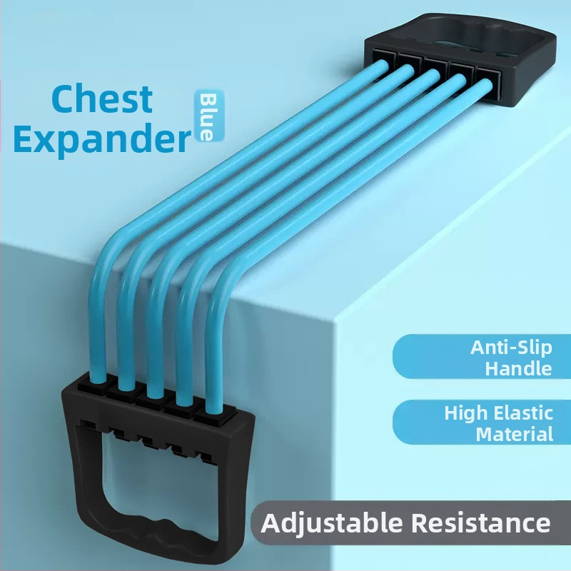 Viie toruga rindkere laienduspingutusseade, treeningvarustus selja treenimiseks, kodune lihaste elastne toru pingutusseade, eemaldatav tõmbenöör