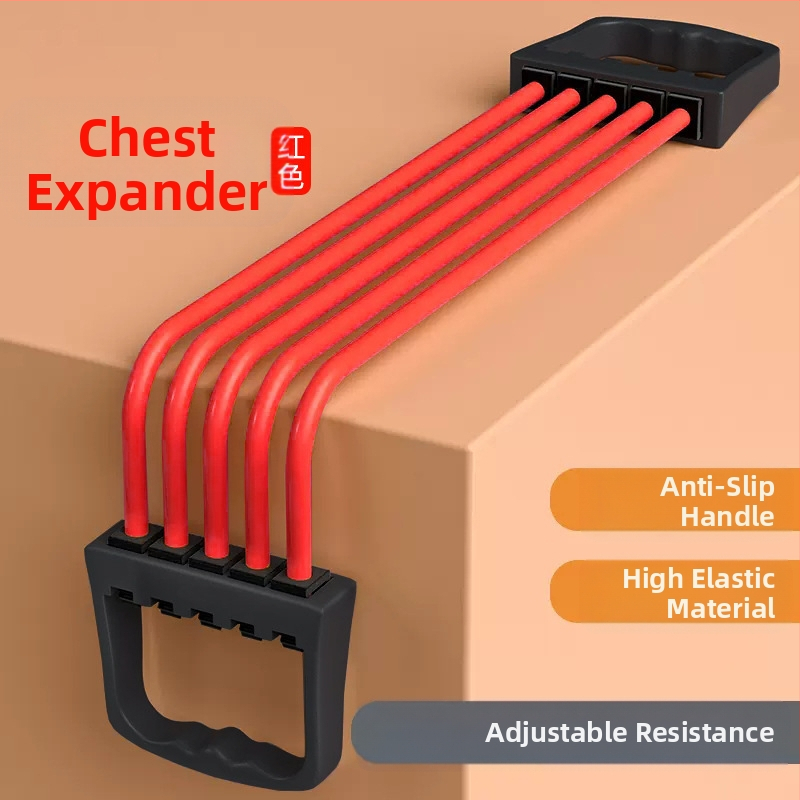 Viie toruga rindkere laienduspingutusseade, treeningvarustus selja treenimiseks, kodune lihaste elastne toru pingutusseade, eemaldatav tõmbenöör