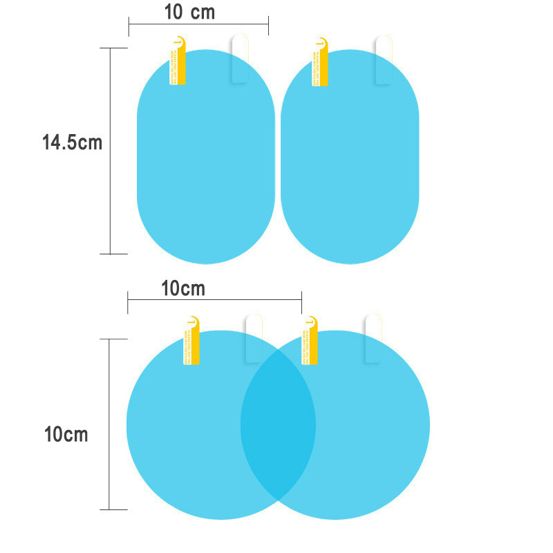 Auto tahavaatepeegli vihmakindel kile, küljeakna kõrglahutusega vetthülgav kile, tagurdusreflektor täisekraanil uduvastane nano-veekindel kile