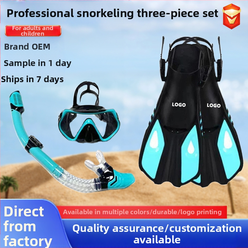 Piiriülene snorgeldamine sanbao sukeldumismask HD suure raamiga sukeldumisprillid hingamistoru lestad kolmeosaline komplekt tehase hulgimüük