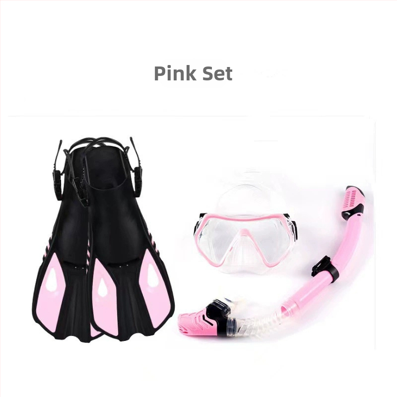 Pārrobežu snorkelēšanas sanbao niršanas maska HD liela rāmja niršanas brilles, elpošanas caurules pleznas, trīsdaļīgs komplekts, rūpnīcas vairumtirdzniecība