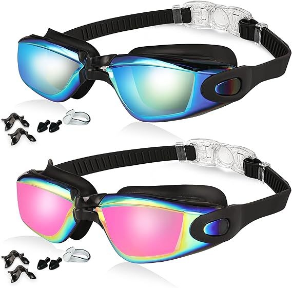 Piiriülesed plahvatused ujumisprillid kaheosalised silikoonist veekindlad uduvastased HD prillid täiskasvanutele mõeldud unisex ujumisprillid