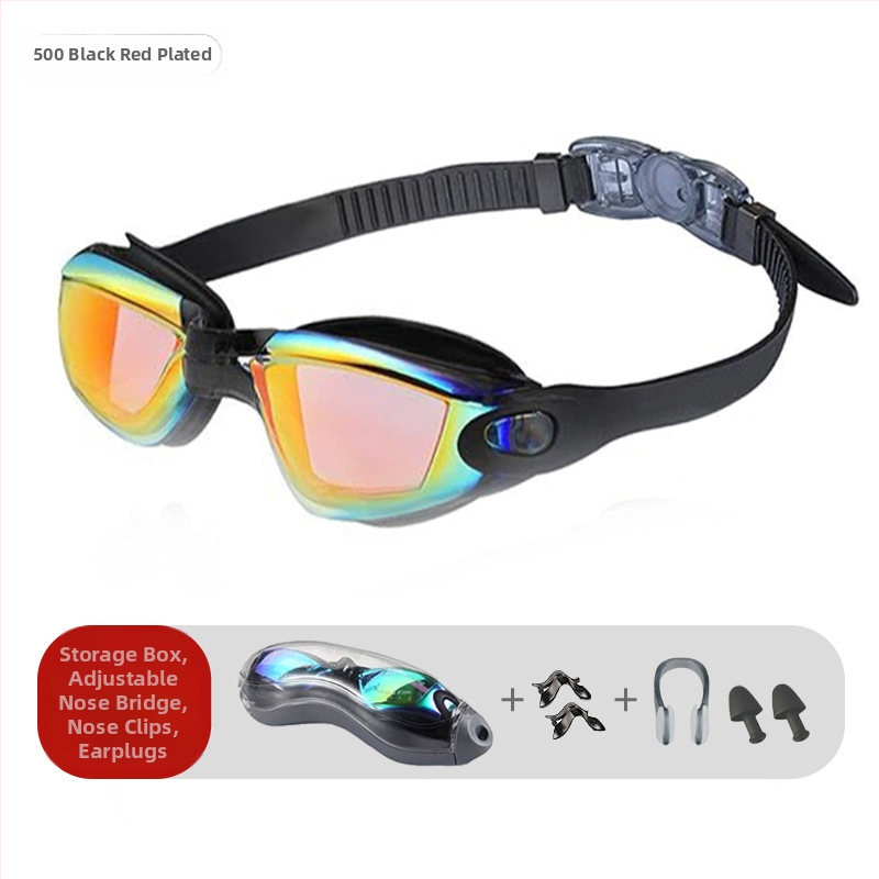 Piiriülesed plahvatused ujumisprillid kaheosalised silikoonist veekindlad uduvastased HD prillid täiskasvanutele mõeldud unisex ujumisprillid