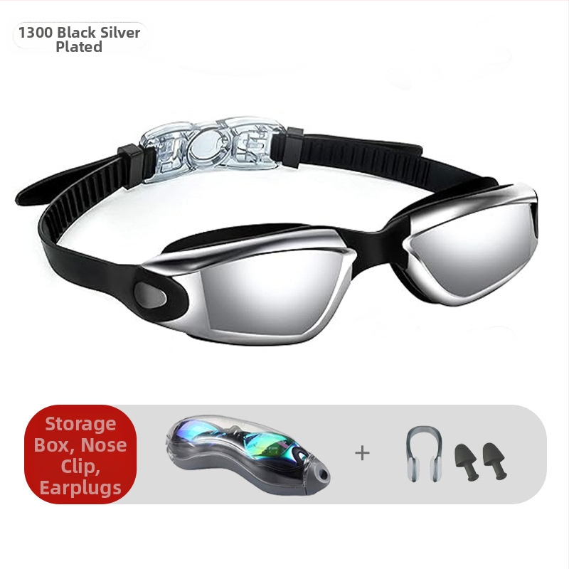 Piiriülesed plahvatused ujumisprillid kaheosalised silikoonist veekindlad uduvastased HD prillid täiskasvanutele mõeldud unisex ujumisprillid