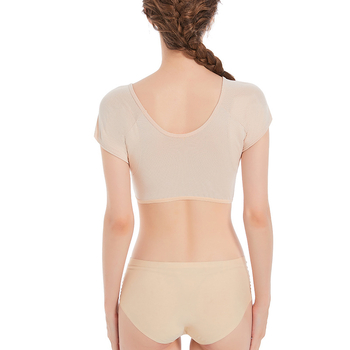 Γιλέκο Sweetheart γιακά μασχάλης με επίθεμα απορρόφησης ιδρώτα, γιλέκο μασχάλης από βαμβάκι, λεπτό διχτυωτό ύφασμα, διπλής όψης