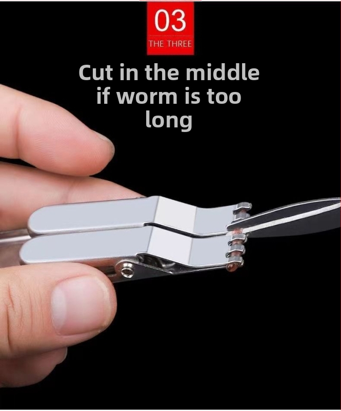 щипка за земни червеи червен червей кука устройство жива личинка бързо устройство за стръв малки аксесоари риболовни принадлежности традиционен риболов риболовни принадлежности