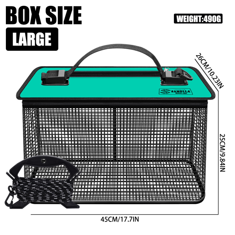 2025. aasta uus ujuvvee kalakaitse kokkupandav merepüük kaljupüük kalakaitse kiiresti kuivav kaasaskantav kalapüügivõrkkott eluskala kast