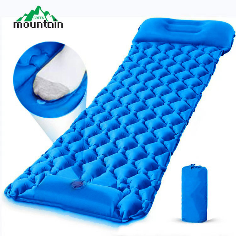 Фабрична надуваема постелка за открито, автоматично надуваемо легло, къмпинг, къмпинг, надуваема постелка за спане, влагоустойчива постелка, палатка