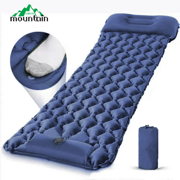 Фабрична надуваема постелка за открито, автоматично надуваемо легло, къмпинг, къмпинг, надуваема постелка за спане, влагоустойчива постелка, палатка