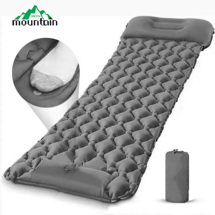Фабрична надуваема постелка за открито, автоматично надуваемо легло, къмпинг, къмпинг, надуваема постелка за спане, влагоустойчива постелка, палатка