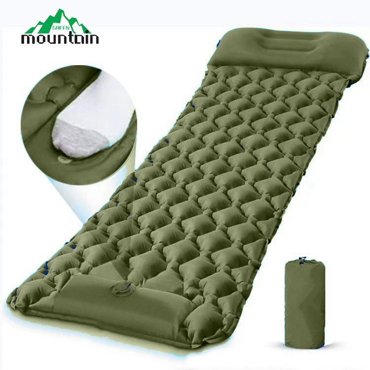 Фабрична надуваема постелка за открито, автоматично надуваемо легло, къмпинг, къмпинг, надуваема постелка за спане, влагоустойчива постелка, палатка