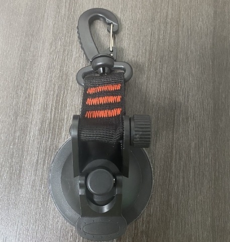 Домакинска преносима вендуза за пътуване на открито, въртяща се на 360 градуса, подсилена с карабина от найлон, кука за кола