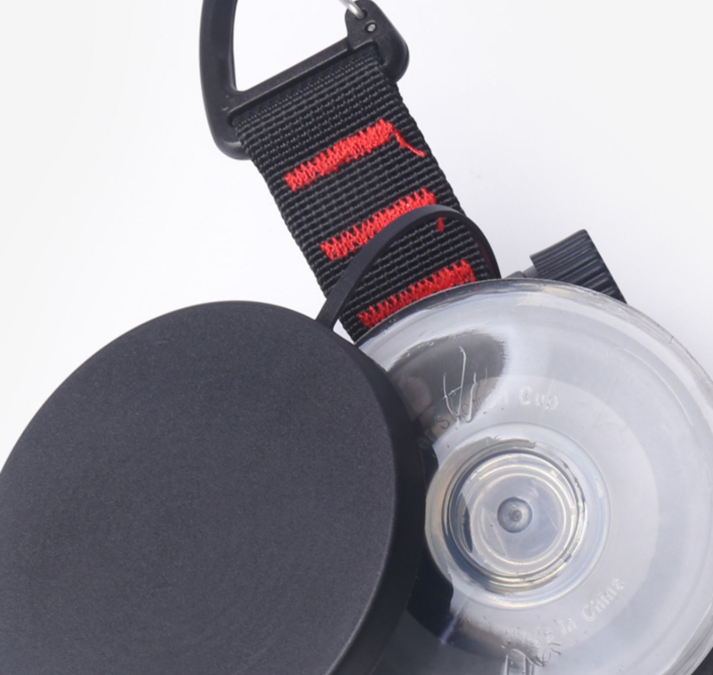 Домакинска преносима вендуза за пътуване на открито, въртяща се на 360 градуса, подсилена с карабина от найлон, кука за кола