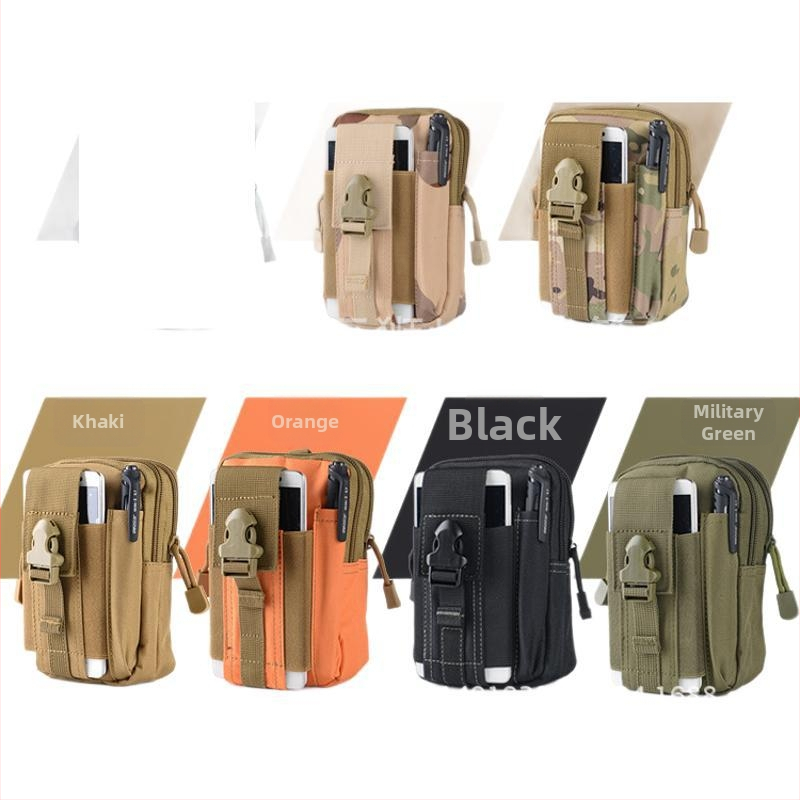Спорт на открито, многофункционална тактическа чанта за кръста, голям екран за мобилен телефон, водоустойчива висяща чанта, спортна чанта за кръста, висяща чанта за врата, чанта за кръста Thunder