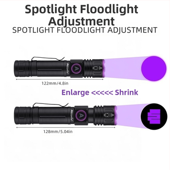 Teleskoop-suum 395 ultraviolett-taskulamp UV-lilla valguse suitsuveini tuvastamine 365nm fluorestsentsdetektor SV85