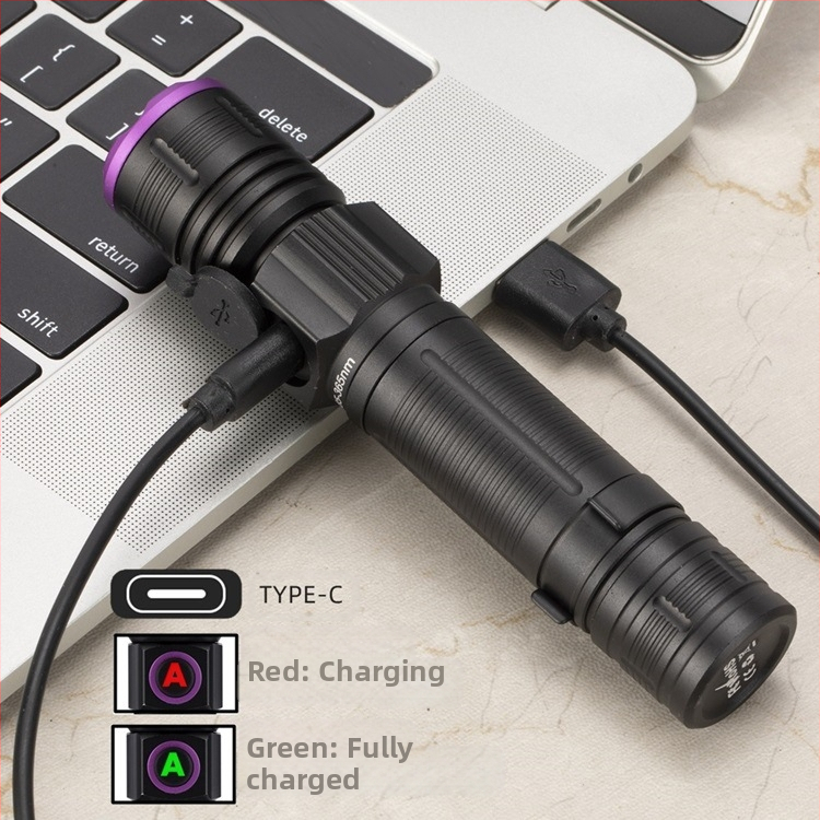 Teleskopické zoom 395 ultrafialové svietidlo UV fialové svetlo identifikácia dymu a vína 365nm fluorescenčná detekcia SV85