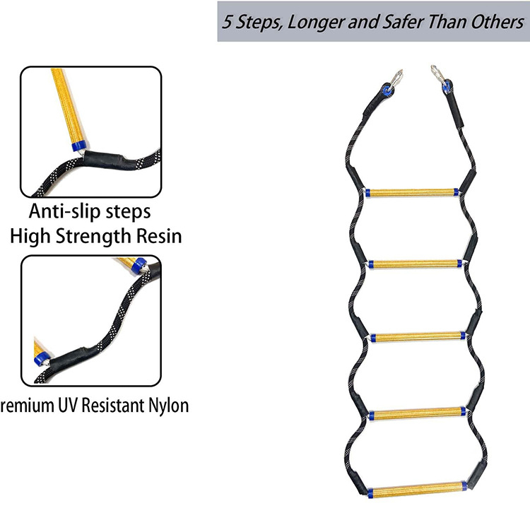 5 kāpņu kajaku piederumi Laivu jahtu kāpnes Dzīvības kāpnes Virvju kāpnes Piekaramās kāpnes