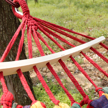 Audekla šūpuļtīkls Āra piederumi Atpūtas šūpuļtīkls Ceļojumu šūpuļtīkls