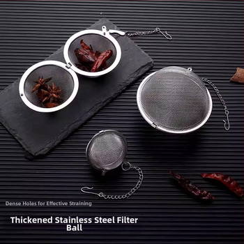04 nerūdijančio plieno prieskonių rutulys prieskonių rutulys buitinės arbatos ruošimo filtro tinklas troškinio narvelis prieskonių dėžutė didelė virtuvė