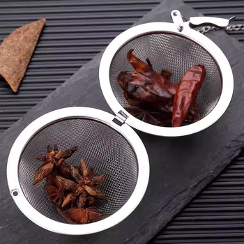 04 nerūdijančio plieno prieskonių rutulys prieskonių rutulys buitinės arbatos ruošimo filtro tinklas troškinio narvelis prieskonių dėžutė didelė virtuvė