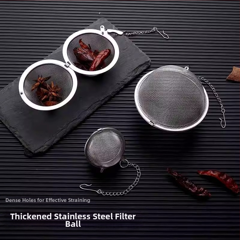 04 nerūdijančio plieno prieskonių rutulys prieskonių rutulys buitinės arbatos ruošimo filtro tinklas troškinio narvelis prieskonių dėžutė didelė virtuvė