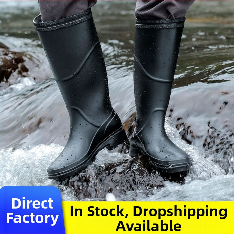 Új divatos vízálló cipők férfi építkezési gumicsizma felnőtt gumicsizma férfi magas és alacsony csővel ellátott munkavédelmi gumicsizma nagykereskedelemben férfi