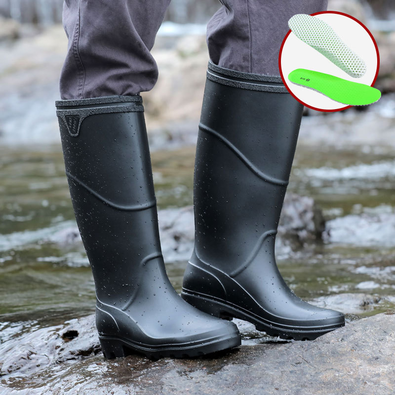 Új divatos vízálló cipők férfi építkezési gumicsizma felnőtt gumicsizma férfi magas és alacsony csővel ellátott munkavédelmi gumicsizma nagykereskedelemben férfi
