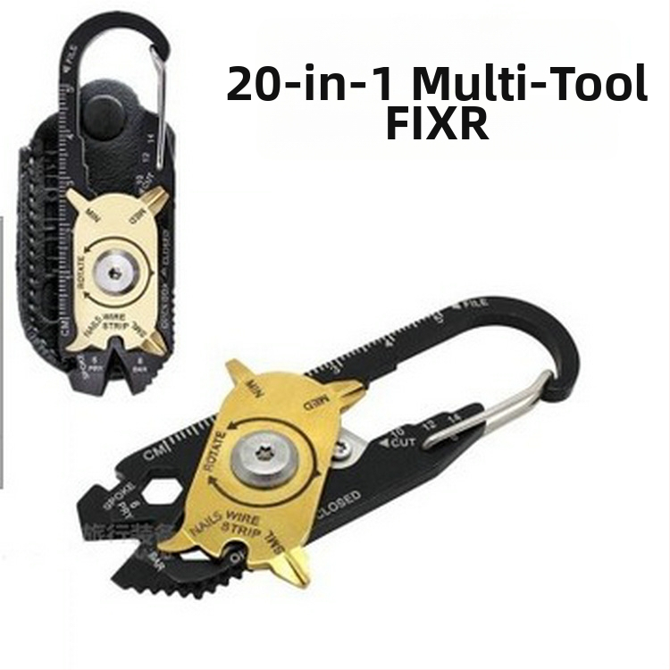 20-ühes rattaga multifunktsionaalne kombineeritud tööriist roostevabast terasest mutrivõti kruvikeeraja EDC kaasaskantav õuevidin