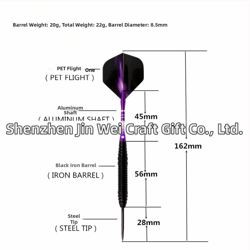 Комплект пин дартс, пин дартс, амиронизиран дартс, стоманена игла за дартс, кутия за дартс за трансгранични цели.
