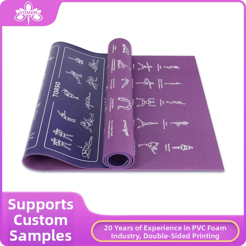 Pánska fitness podložka z PVC, protišmyková podložka na jogu, výrobcovia cezhraničných športov, domácich gumových podložiek na profesionálny tréning