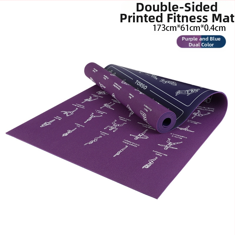 Pánska fitness podložka z PVC, protišmyková podložka na jogu, výrobcovia cezhraničných športov, domácich gumových podložiek na profesionálny tréning