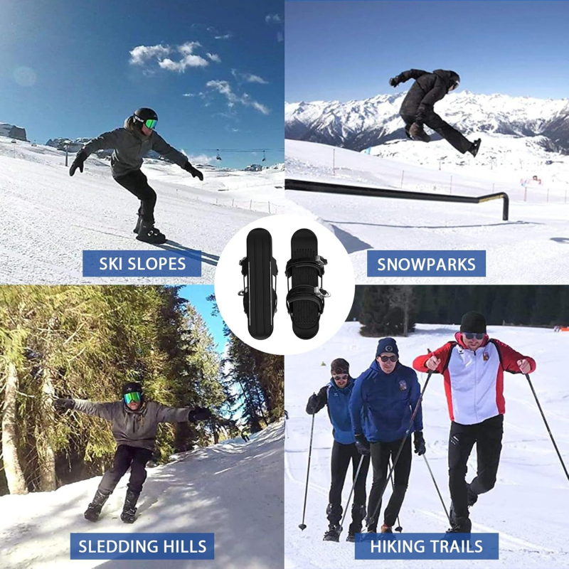 Lauko mini snieglenčių sportas riedlentė mini slidinėjimo pačiūžos nešiojami sniegbačiai mini pačiūžos