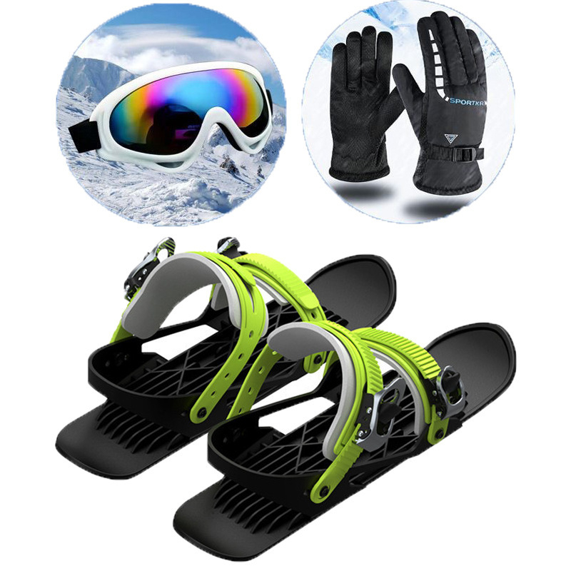 Lauko mini snieglenčių sportas riedlentė mini slidinėjimo pačiūžos nešiojami sniegbačiai mini pačiūžos