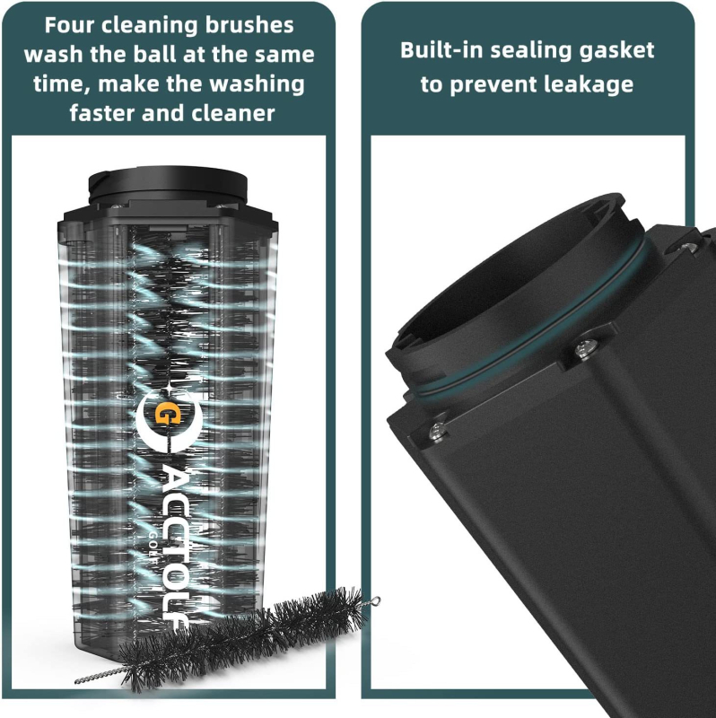 Golfo kamuoliukų valymo mašina, nešiojamas golfo krepšio valiklis, golfo reikmenys, golfo kamuoliukų plovimas