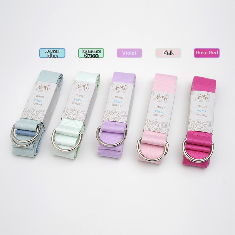 Двуцветен колан за йога Iyengar Stretch, колан за опъване, йога въже, помощни средства за йога, консумативи