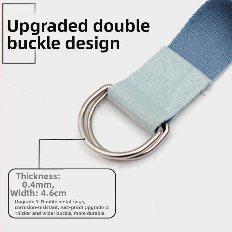 Двуцветен колан за йога Iyengar Stretch, колан за опъване, йога въже, помощни средства за йога, консумативи