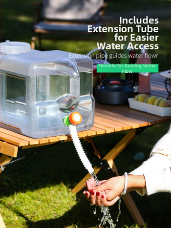 Εξωτερικός κάδος αυτοκινήτου, οικιακός κάδος αποθήκευσης νερού, τσάντα μεταλλικού νερού, μεγάλης χωρητικότητας τσάντα PC, διαφανής δεξαμενή αποθήκευσης νερού με βρύση