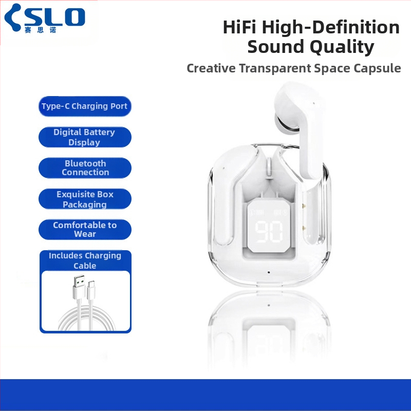 Безжични Bluetooth слушалки Saino, подходящи за 16Promax Apple 15Pro Huawei Oppo Xiaomi, зареждане с Type C