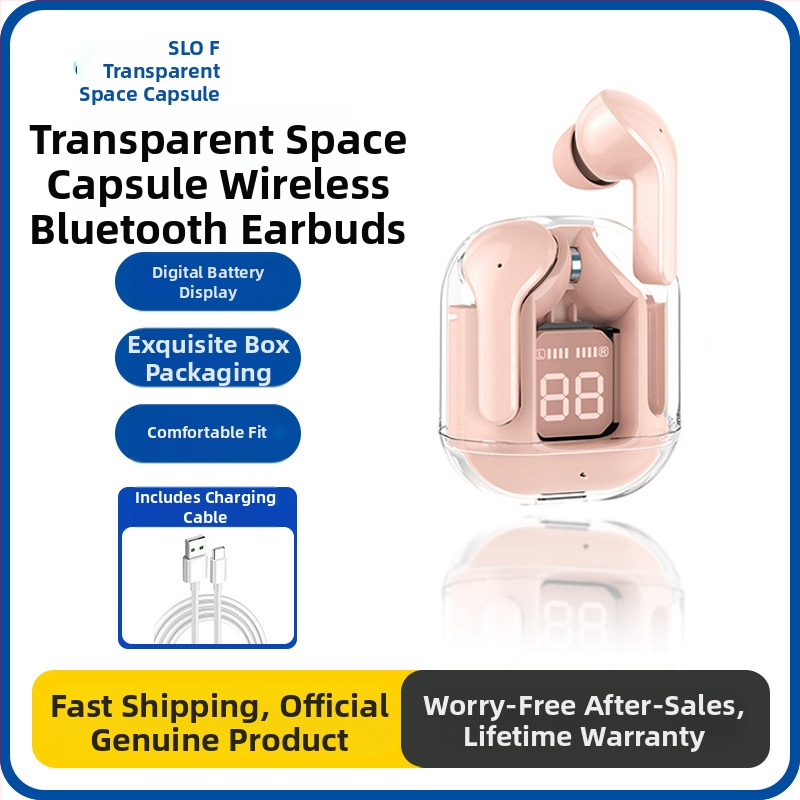 „Saino“ belaidės „Bluetooth“ ausinės, tinkančios 16Promax, Apple 15Pro, Huawei, Oppo, Xiaomi, Type-C įkrovimui