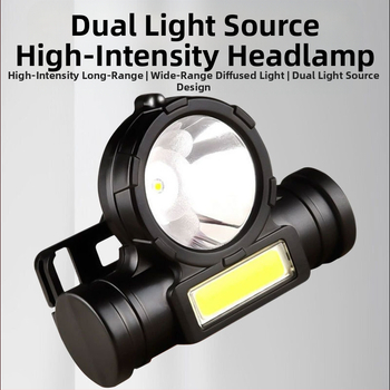 Piiriülene esitule välistingimustes kasutatav kobak-esitule tugev valgus laetav pea külge kinnitatav üliere pika ulatusega LED-ülipikk kaevurilamp taskulamp